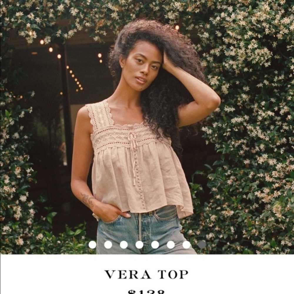 Doen Vera Top Sundried Rose XS NWT